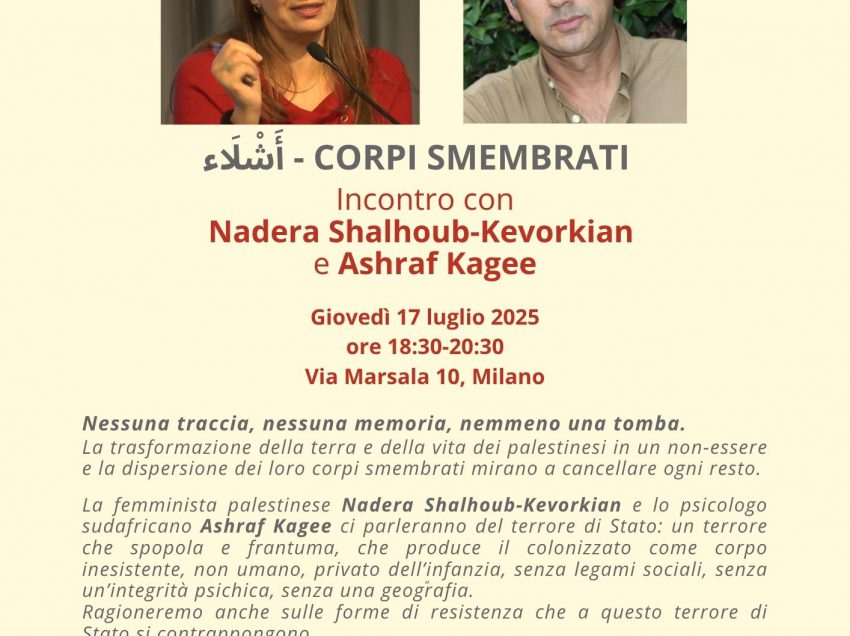 I CRIMINI DEL NAZISIONISMO ISRAELIANO RACCONTATI DA DUE TESTIMONI D’ECCELLENZA